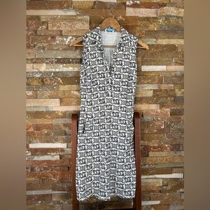 J. McLaughlin sleeveless collard dress with pockets XS